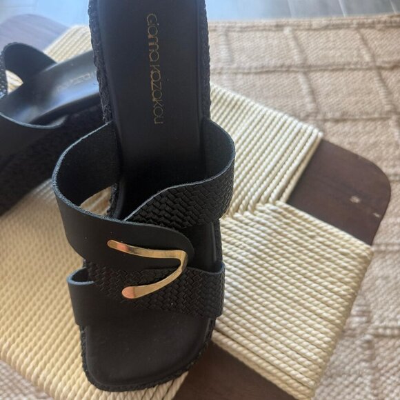 Gianna Kazakou Handmade Greek Black Leather Sandals – Size 40 (Never Worn) - Picture 5 of 5